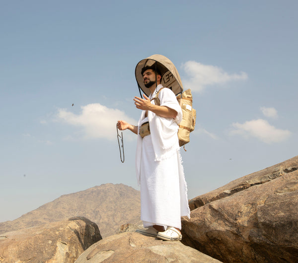 Hajj Backpack and Sun shade for Hajj in Mount Arafah in Makkah, Saudi Arabia for Hajj and Umrah - FEJ Gear
